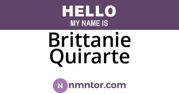Brittanie Quirarte