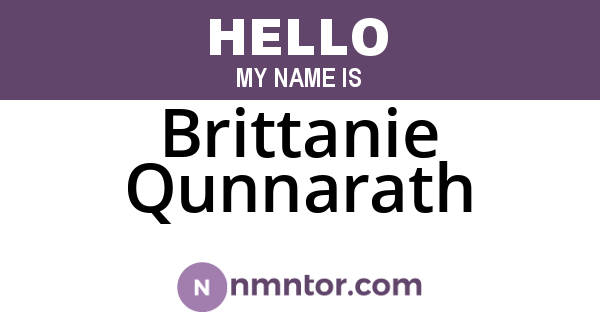 Brittanie Qunnarath