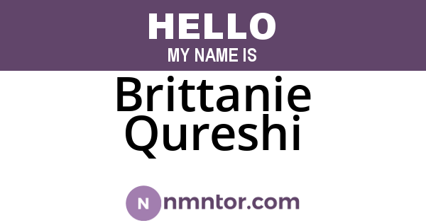 Brittanie Qureshi