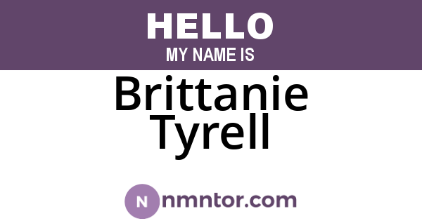 Brittanie Tyrell