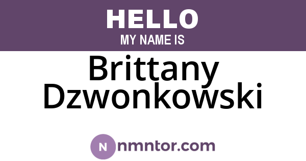 Brittany Dzwonkowski