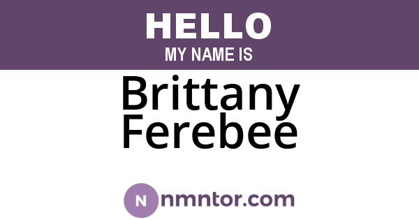 Brittany Ferebee