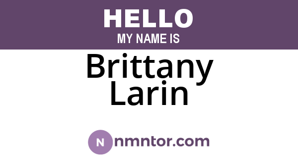Brittany Larin