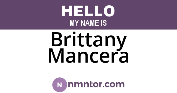 Brittany Mancera