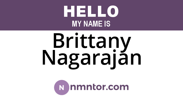 Brittany Nagarajan