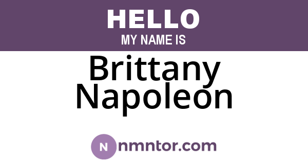 Brittany Napoleon