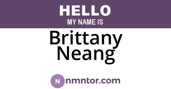 Brittany Neang