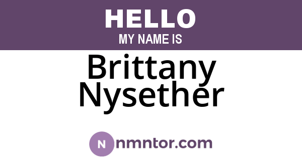 Brittany Nysether