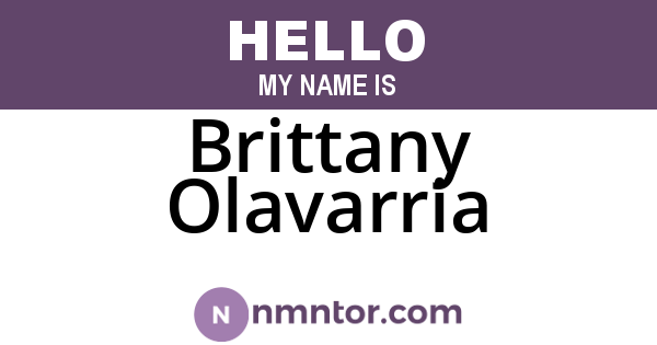 Brittany Olavarria