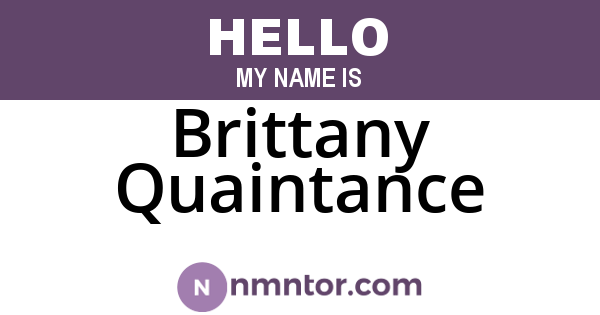 Brittany Quaintance