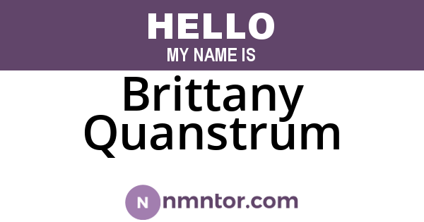 Brittany Quanstrum