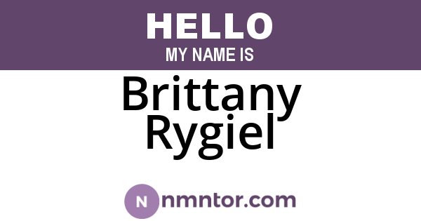 Brittany Rygiel