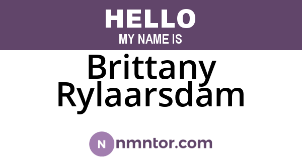Brittany Rylaarsdam