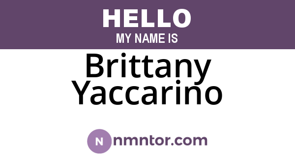 Brittany Yaccarino