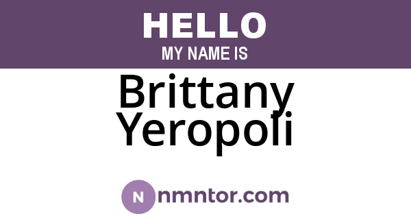 Brittany Yeropoli