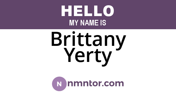 Brittany Yerty