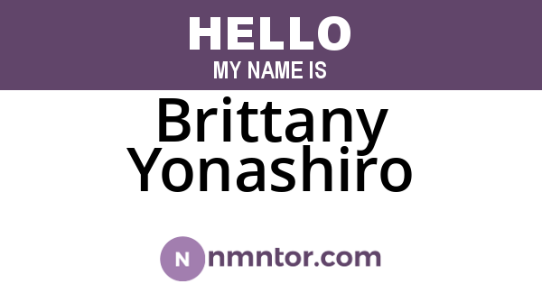 Brittany Yonashiro