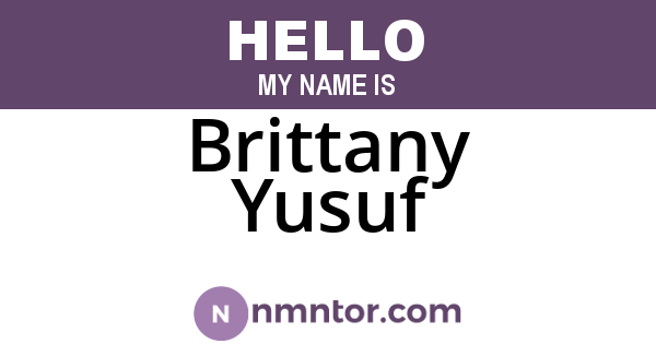 Brittany Yusuf
