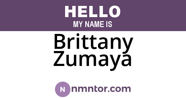 Brittany Zumaya