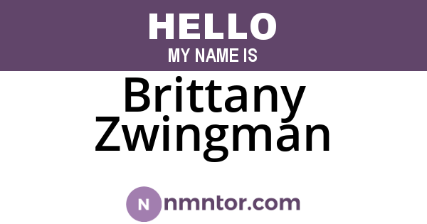 Brittany Zwingman