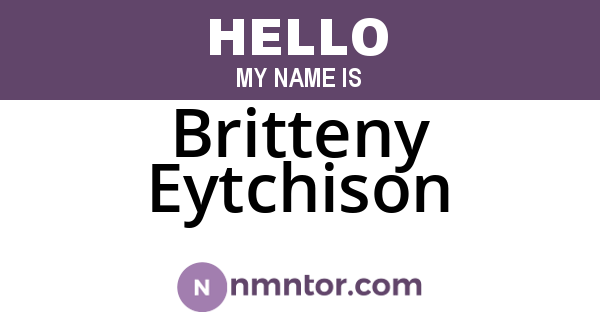 Britteny Eytchison