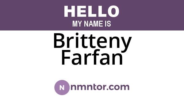 Britteny Farfan