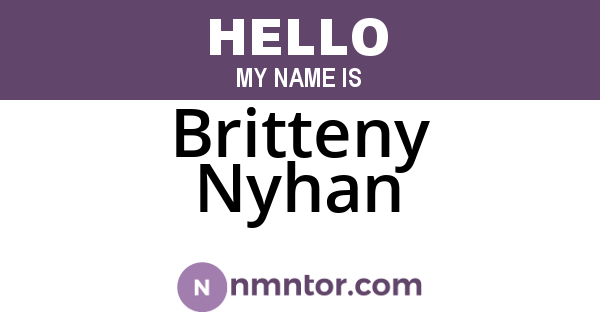Britteny Nyhan