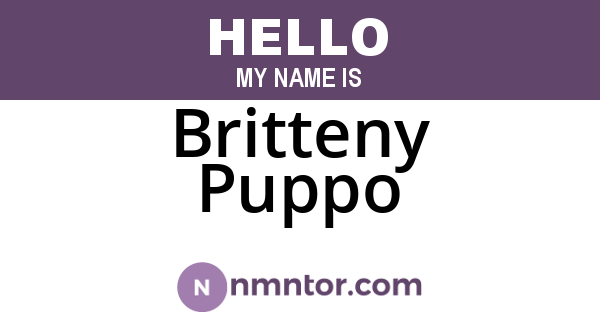 Britteny Puppo