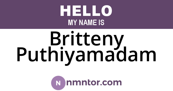 Britteny Puthiyamadam