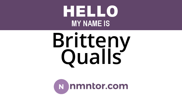 Britteny Qualls