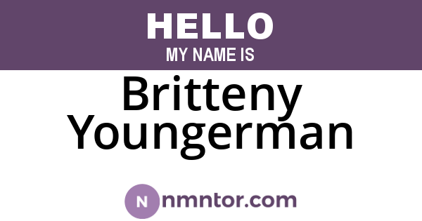 Britteny Youngerman