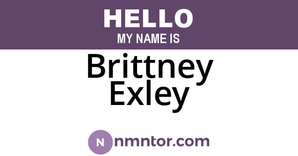 Brittney Exley