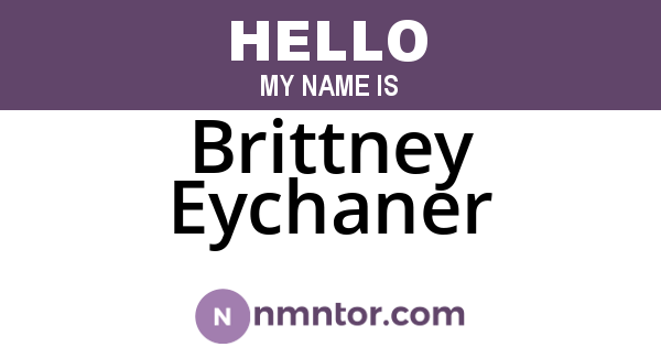 Brittney Eychaner