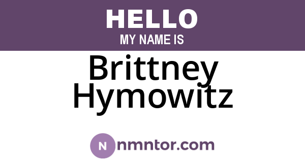 Brittney Hymowitz