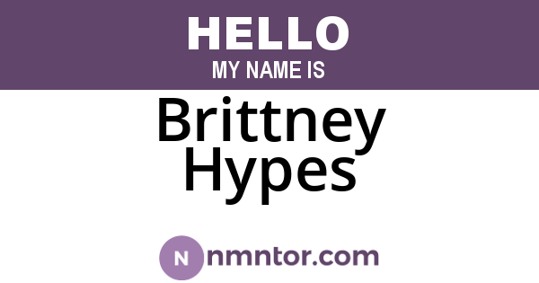 Brittney Hypes