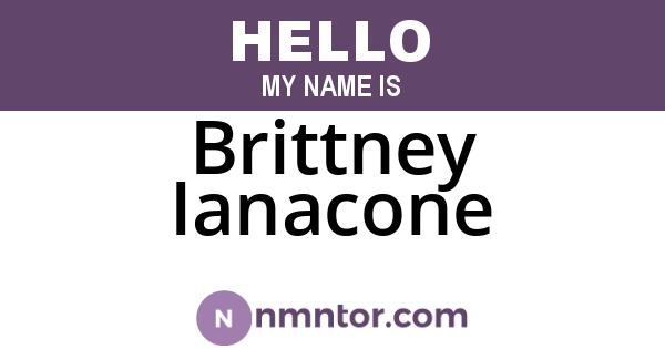 Brittney Ianacone