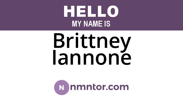 Brittney Iannone