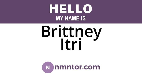 Brittney Itri
