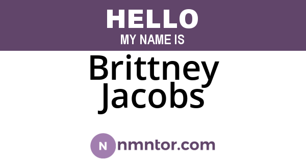 Brittney Jacobs