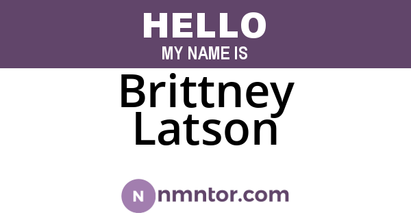 Brittney Latson