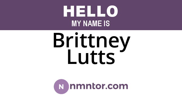 Brittney Lutts