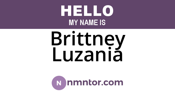 Brittney Luzania