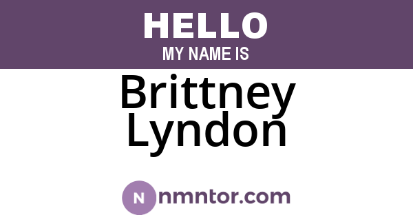 Brittney Lyndon