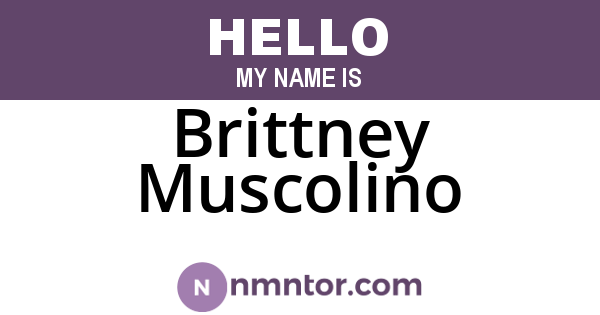 Brittney Muscolino