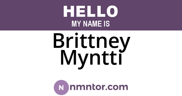 Brittney Myntti