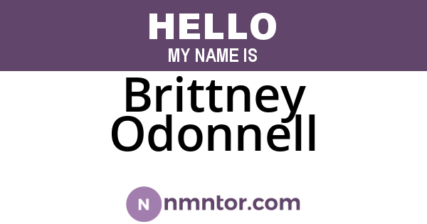 Brittney Odonnell