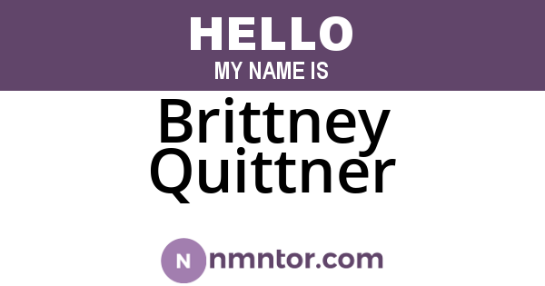 Brittney Quittner