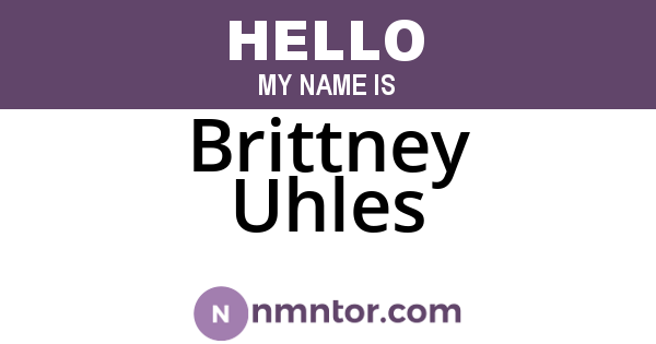 Brittney Uhles