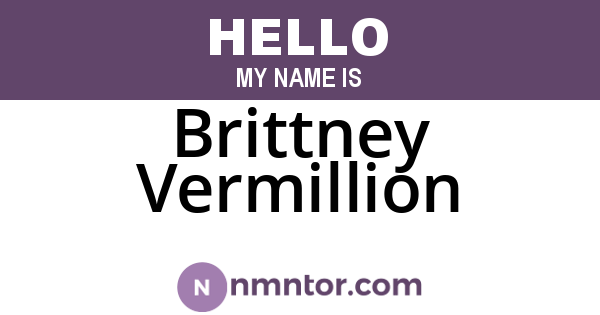 Brittney Vermillion