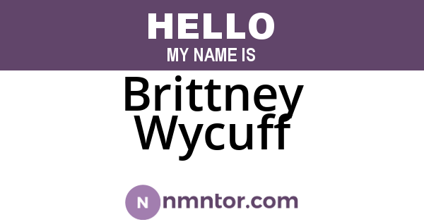 Brittney Wycuff